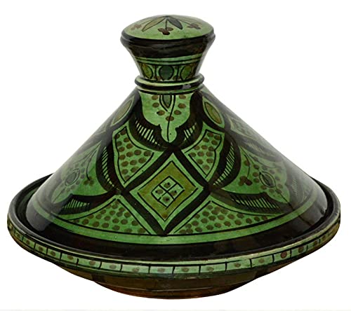 Moroccan Serving Tagine Handmade Ceramic Tajine Dish Exquisite 12 inches ~ Tom