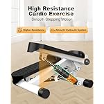 Steppers for Exercise at Home, Mini Stair Stepper with Resistance Bands, Portable Under Desk Stepper Workout Step Machine 300 lbs Weight Capacity - Image 5