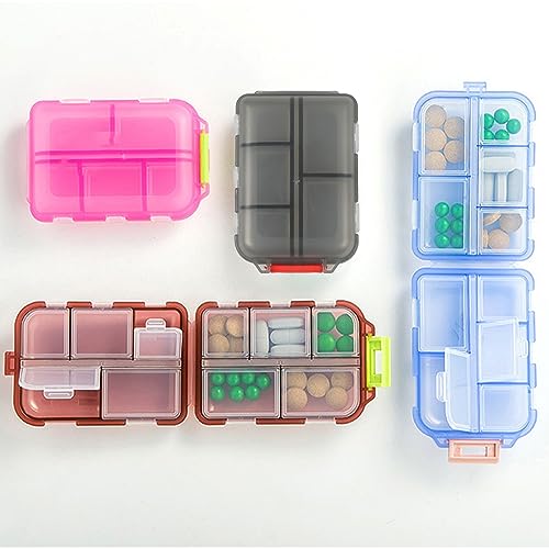 Leiptes Portapillole da Viaggio 4 Pezzi