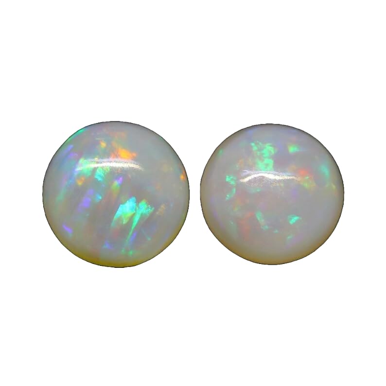 Cabochons ronds d'opale australienne 5mm AAA d'exception pour joaillerie