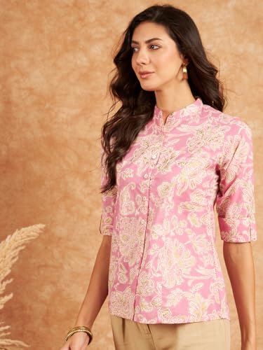 Image of Modeve Women Cotton Top for Summer
