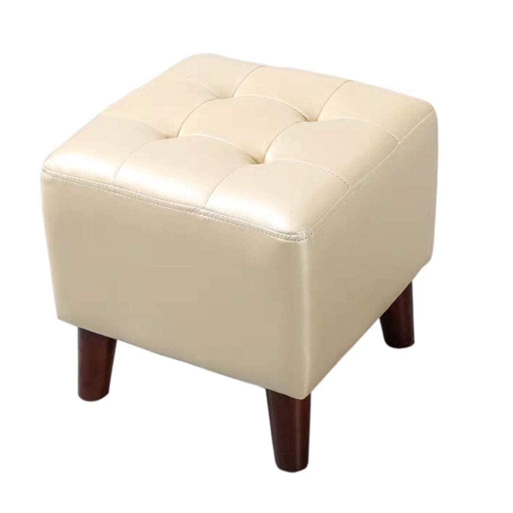 Tabouret de salon petit format en cuir pour soulager les jambes