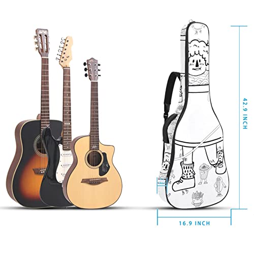 Étui de protection rembourré pour guitare acoustique classique Motif crâne d’Halloween, Multicolore 09, 42.9×16.9×4.7 in… - Les Beatles, Paul McCartney, John Lennon, RIngo Starr, George Harrison Étui de protection rembourré pour guitare acoustique classique Motif crâne d'Halloween, Multicolore 09, 42.9x16.9x4.7 in… – Image 6