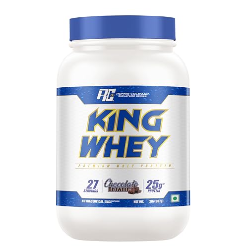 Image of Ronnie Coleman Signature Series King Whey Protein, Chocolate Brownie (27 Servings, 907g / 2lbs) | Premium Whey Protein Powder
