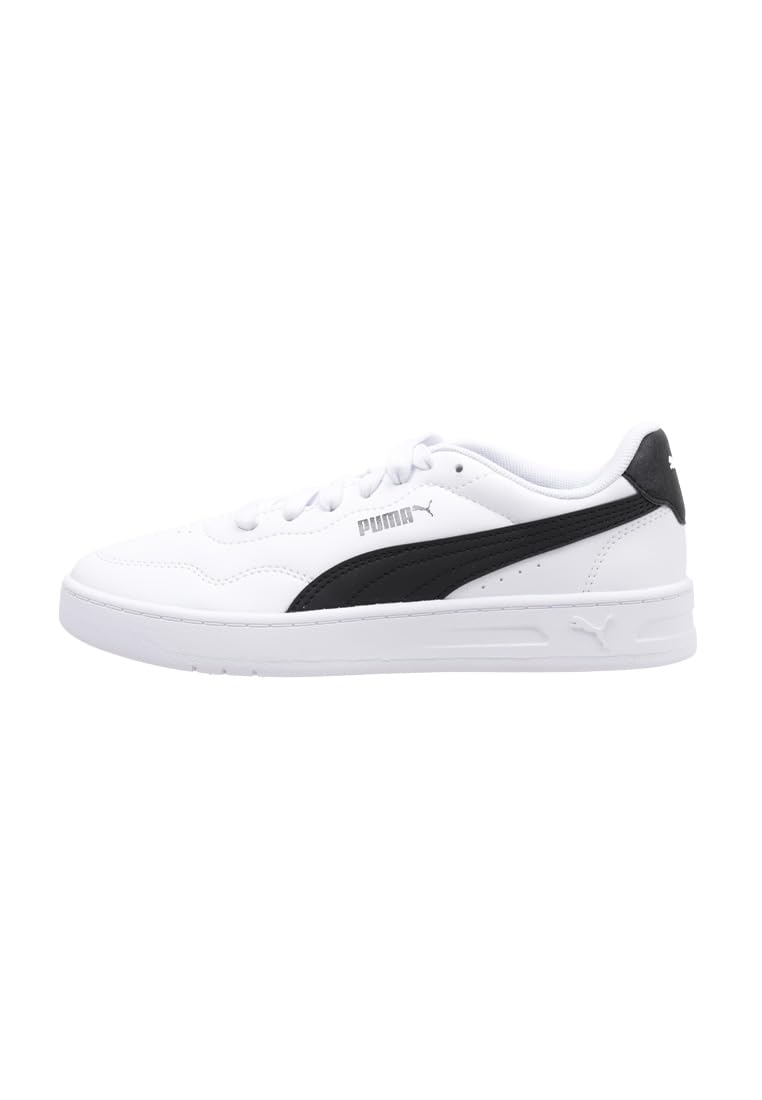 PUMA Court Lally JR Sneaker, White Black, 3.5 UK