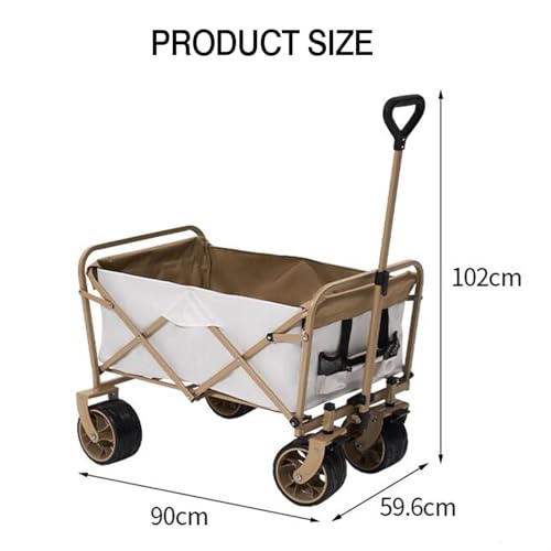 Carro utilitario plegable ideal para tus fines de semana de camping, compras y jardín 3