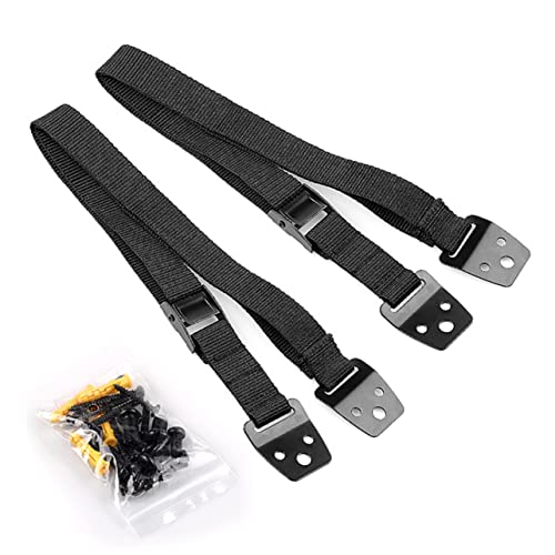 SWOOMEY テレビ転倒防止ベルト 耐震家具固定ストラップ 高耐久属バックル 可能滑り止め設計 ちゃん 対策 地震対策用壁アンカー付き