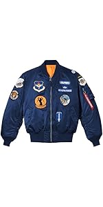 Amazon.com: Alpha X Steven Harrington MA-1 Flex Flight Bomber