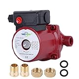 RS15-6R Hot Water Circulation Pump+3/4'' Female*1/2'' NPT Male Brass Connector