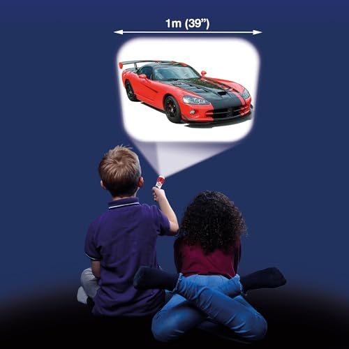 Brainstorm Toys Super Cars Stem Torch and Projector, 24 Car Images, Projects Clear Pictures up to 1 Metre Wide - Image 4