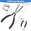 37960 Electrical Disconnect Pliers, 8 inch Automotive Electrical Connector Pliers for Auto Mass Air Flow Sensors, Fuel Injectors, Ignition Coils and Other Auto Parts (Red) #1