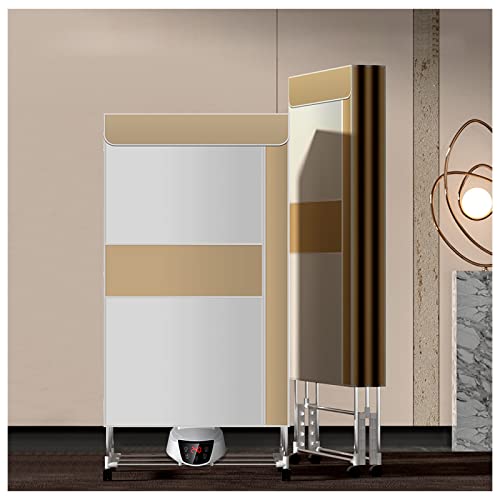 Foldable large capacity Electric Clothes Airer, Fast Drying Multi-Speed Heated Clothes Rack, Large Space Power Saving Electric Drying Rack Clothes Heated Rainy Weather,Yellow