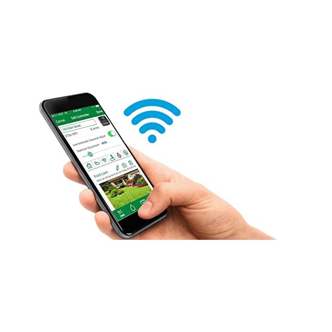Rain Bird ST8O-2.0 Smart Indoor/Outdoor WiFi Sprinkler/Irrigation System Timer/Controller WaterSense 8-Zone/Station