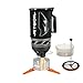 Jetboil Flash Java Kit Camping and Backpacking Stove Cooking System with Silicone French Press Coffee Maker, Carbon