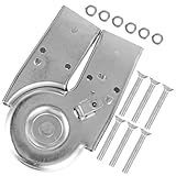 MAGICLULU Bisagra para Escalera de Mano Plegable en Aleación de Aluminio Superficie Pulida, Conector de Unión 25X50 MM para Escaleras de Tijera y Uso Residencial