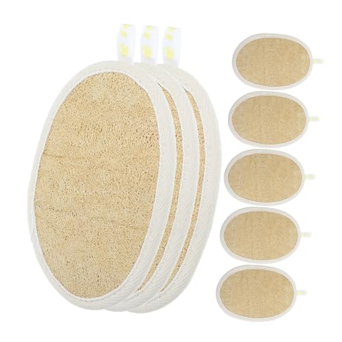 OUNONA 8stücke Loofah Schwamm Natur-luffa-spülschwämme Für Küche Und Waschbecken Reinigungswerkzeug Mit Guter Saugfähigkeit Und Langlebigem Design