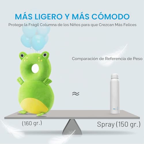 Miniatura 4 de Jinyjia Almohada Protección Para La Cabeza Del Bebe, Protector De Cabeza De Bebé Ajustables, Suave Anti-Caídas Soporte Para La Cabeza Del Bebé, Para Edad 4-24 Meses Bebé, Rana