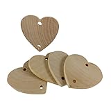 1-1/2 Inch Wooden Heart Tags – For Chore Boards, Birthday Boards, and Craft Projects - 100 Pieces
