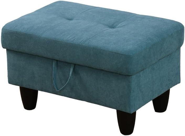 Green Flannel Living Room Sofa Ottoman for Home Office Bedroom Living Room, Strong Bearing Capacity Sofa Small Sofa Setee