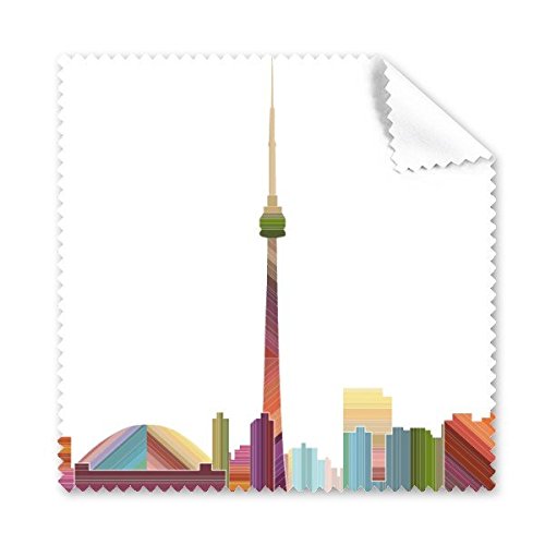 Chiffon de nettoyage motif croquis Canada aquarelle pour lunettes et écrans 5pcs