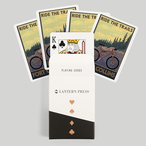 Lantern Press Fort Collins Colorado Juego de 52 Cartas Poker miniatura 6