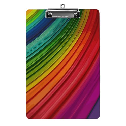 Porte-bloc arc-en-ciel acrylique pour organiser la classe