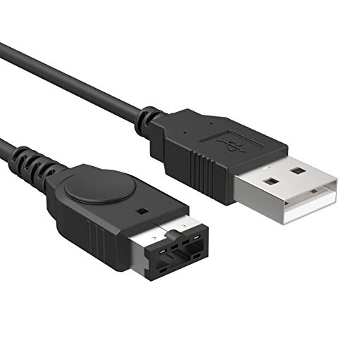 Image of Funturbo GBA SP Charger Cable, Gameboy Advance SP Charging Cord NDS Charger Cord for Original Nintendo DS USB & Power Cable 3.9 ft (2 Pack)