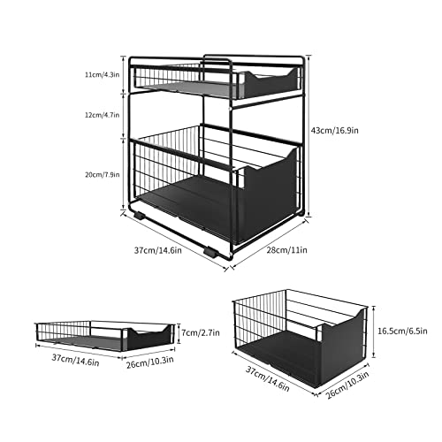 Mocosy Organisateur de tiroir coulissant à 2