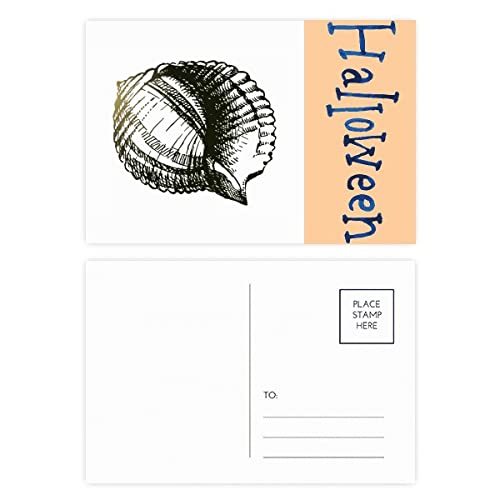 Cartes postales Halloween noires de qualité supérieure à bords festonnés