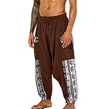[page_title]-Herren Yoga Hosen Haremshose Sommerhose Pluderhose Pumphose Hippie Hosen Männer Jogginghose Sporthosen Trainingshose Sporthose Freizeithose Hippie Wellness Pants