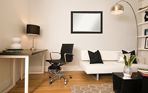 Amanti Art Beveled Wood Wall Mirror (28.25 X 40.25 In.), Signore Bronze Frame - Bathroom Mirror Bronze, Large #TOP7