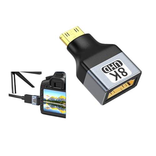90 �x�p�x�t�� HDTV2.1 �A�_�v�^�[�́ADSLR �J�����ƃR���s���[�^�[�̐ڑ������ 8K �𑜓x�̃��C�u �X�g���[�~���O �J�����̃��C�u �X�g���[�~���O �R�l�N�^�ɍœK�ł��B