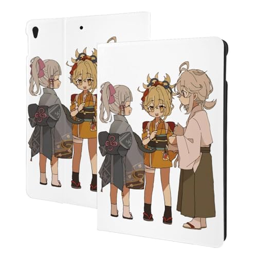 Compatible with ���_ Genshin Impact iPad Air5 Air4 �p �P�[�X Air5�P�[�X Air4�P�[�X 2022/2020 �A�C�p�b�h iPad Air ��5���� ��4���� ���[ �ϏՌ� �J�o�[ �y�� (10.9�C���`