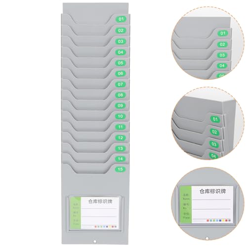 Porte-cartes mural de qualité en plastique durable - 8