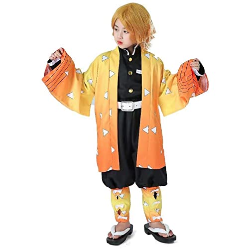 BECIN Demon Slayer Cosplay Costume Anime Costume Kimono Full Set Halloween Cosplay Outfits for Kids