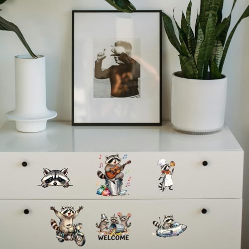 Pegatinas de mapache: decora sin burbujas muebles y paredes 6
