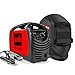 Produktbild Telwin 815861 Force 125 Inverterschweissgerät für das Elektrodenschweißen Komplett mit Schweißhelm, 230 V, Rot, Force 125 + Schweißhelm
