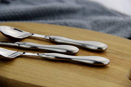 Adaptive Utensils 2pcs Curved Spoon Set Right Handed Angled Spoons Cutlery Utensil Stainless Steel Eating Silverware for Hand Tremors, Arthritis, Parkinson's or Elderly Use - Image 5