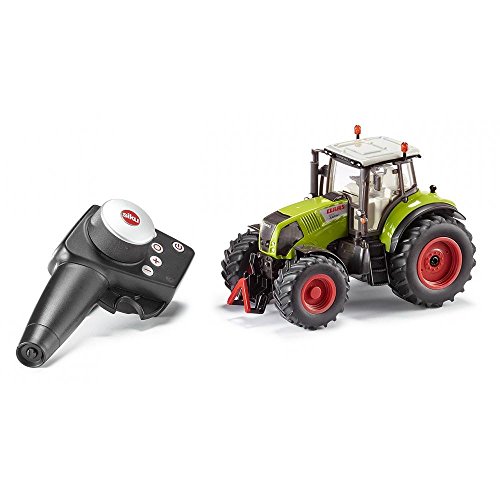 siku 6882, Ferngesteuerter Claas Axion 850 Traktor, 1:32, Inkl. Fernsteuermodul, Metall/Kunststoff, Grün, Batteriebetrieben, Kompatibel mit Anbaugeräten
