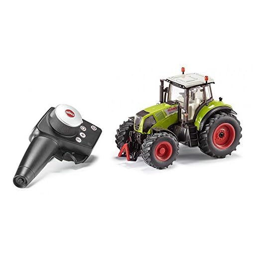 siku 6882, Ferngesteuerter Claas Axion 850 Traktor, 1:32, Inkl. Fernsteuermodul, Metall/Kunststoff, grün, Batteriebetrieben, Kompatibel mit Anbaugeräten