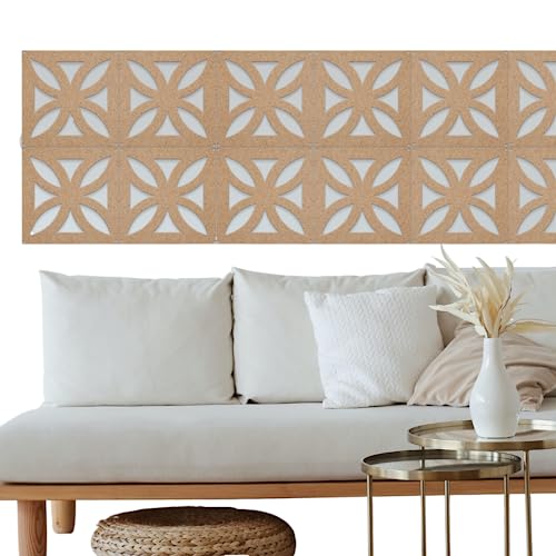 Kit 12 Placas Modulos Painel para Divisorias ou Decoração De Mdf ...