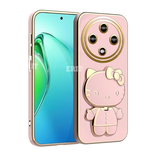 ERIT Thermoplastic Polyurethane 3D Back Cases And Covers Compatible For Oppo F27 Pro Plus 5G|Oppo F27 Pro 5G Kitty With Stand And Mirror|Camera Protection|Anti-Slip|Folding Stand-Pink (B0D8WNRPDB) Amazon Price History, Amazon Price Tracker