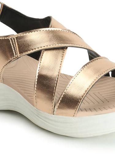 Image of ELLE Women's Strappy Wedge heel Sandals