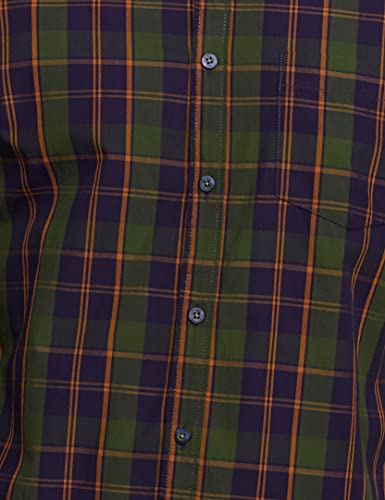 Image of Amazon Brand - Symbol Men's Cotton Checkered Regular Fit Casual Shirt