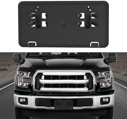 Front License Plate Bracket For 2021-2023 Ford F150 2.7L 3.0L 3.5L V6 - Replace ML3Z-17A385-BB