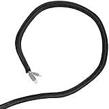 Technische Daten: Farbe: schwarz gewoben -- Innendurchmesser: 9 mm -- Länge: 5 Meter -- Betriebstemperatur: -50°C bis +150°C -- Schmelzpunkt: ca 240°C