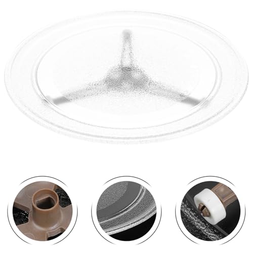 Plateau micro-ondes verre de rechange UKCOCO avec support rotatif de cuisson - 6