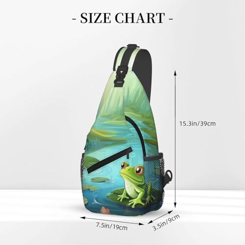 Bolso cruzado estilo Sling para hombres y mujeres negro miniatura 3