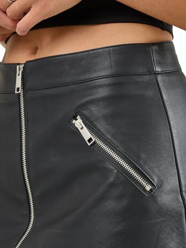 Rock & Republic Women's Vegan Leather Skirt4