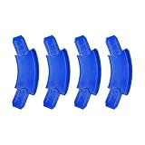 K TOMOTO 45 Degree Curved Track Pieces Compatible with Hot Wheels, Banked Turn Racetrack Connector, 4 Packs